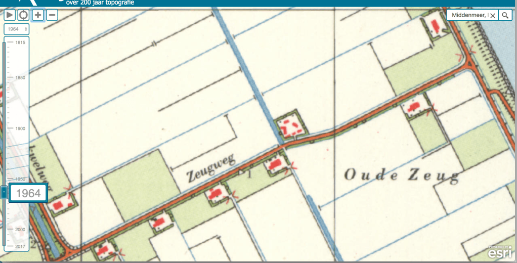 Kamp Oude Zeug ten noorden van de Zeugweg (Topotijdreis).