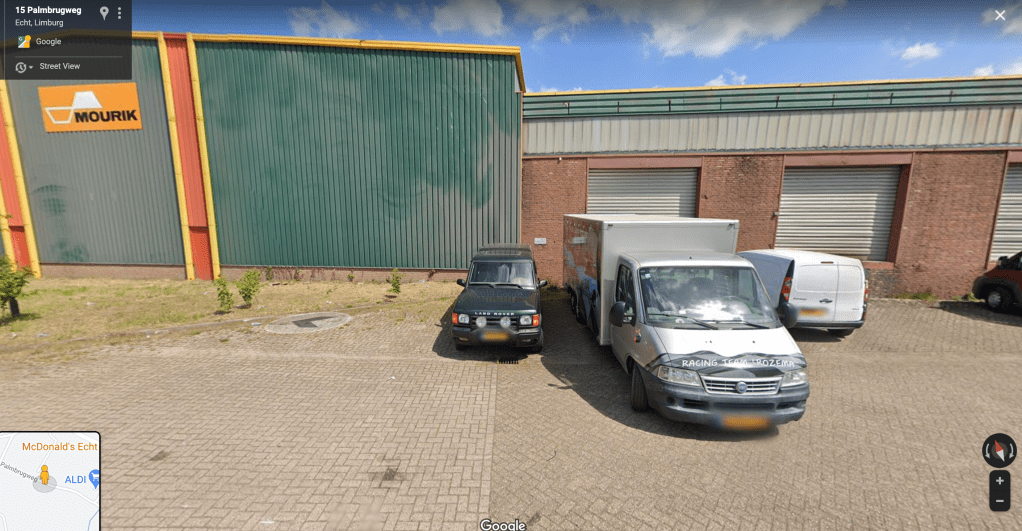 Google streetview van de locatie van woonoord Op de Loop.