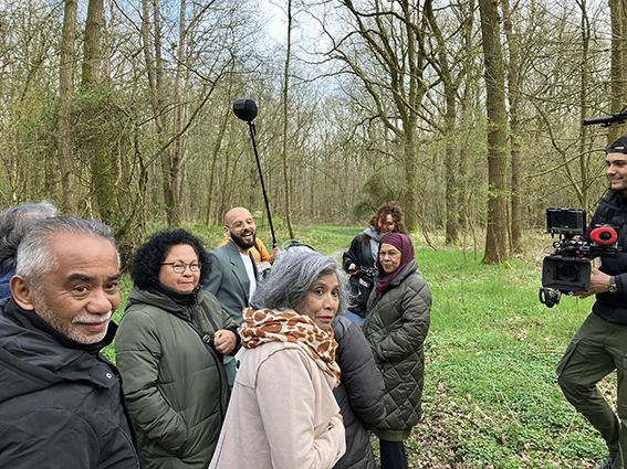 opnames in kamp Wyldemerck voor het tv programma Ramadan in Nederland